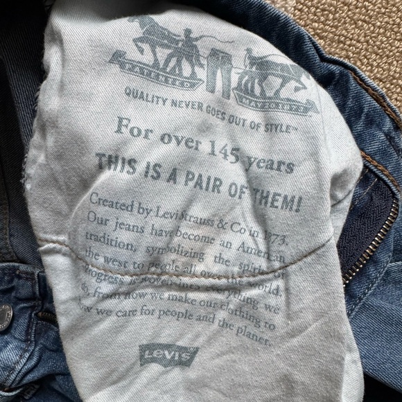 Levi’s 505 Regular Fit Straight Leg Blue Denim Jeans Medium Wash Size 34x32 - Picture 6 of 8